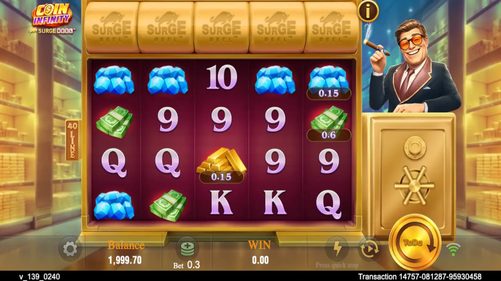 Coin Infinity Surge Reel Slot Rules and Gameplay