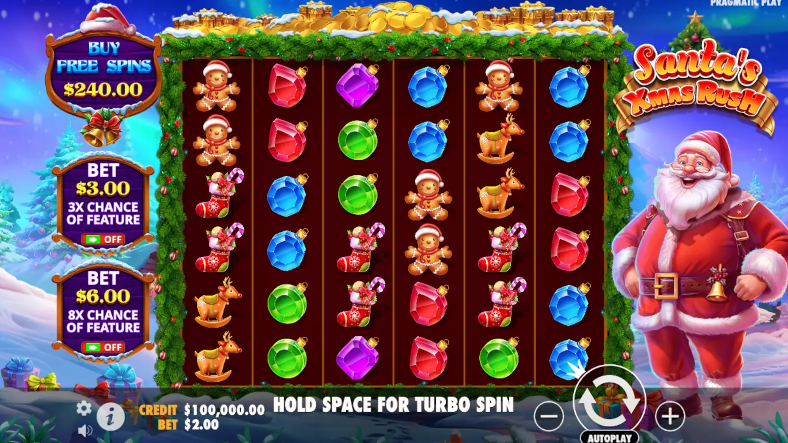 Santa's Xmas Rush Slot Rules and Gameplay